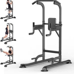 Power Tower Adjustable Height Pull Up & Dip Station